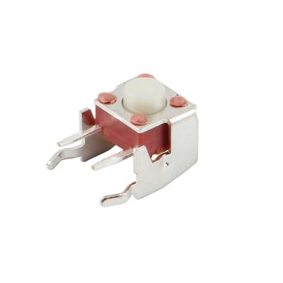 China TS-D009 6*6 Red Momentary Touch Switch Side Insert 2 Pin Copper Pin Pressure Control Tactile Switch With Bracket TS-D009 for sale