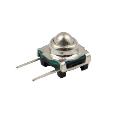 China TS-F006 7.5*7.5 Metal Steel Ball Reset Contact Side Insert Side 2 Pin Tactile Switch TS-F006 for sale