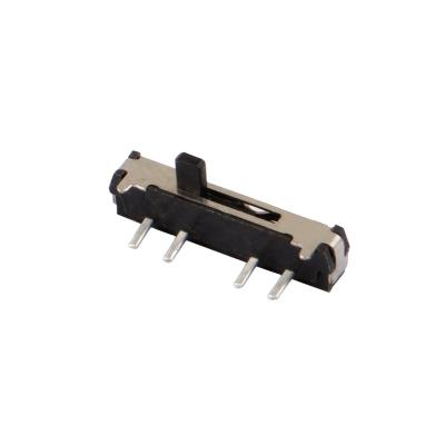 China New MSK-24D18 MINI Sliding Switch 2P3T Side DIP Insert 4 Pin 3 Position PA66 Micro Slide Contacts for sale