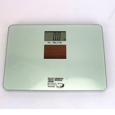 China Healthy Bathroom Scales Stage Body Measurement High Sensitive Light Energy Powered Bathroom Scale for sale