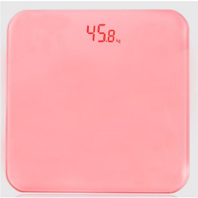 China With Scale Tray Division 0.1kg Tempered Glass LED Body Cheap Digital Electronic Bathroom Scale for sale