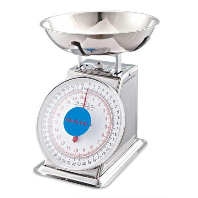 China Mechanical Bathroom Scales 20kg / 50g Household Kitchen Scale With Bowl for sale