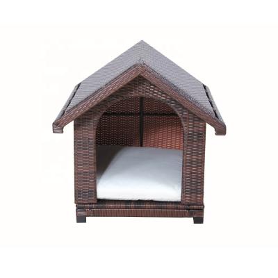 China T6001CY Dogs Rattan Dog Cage Pet House for sale