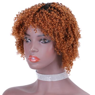 China Hot Afro Wave Beauty No Lace Wholesale Cheap Raw Virgin Pixie Cut Wig Afro Curly Cuticle Aligned Hair Wigs Brazilian Hair Wigs for sale