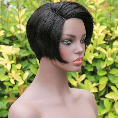 China Silky Straight Wave Fashion Design Peruvian Hair Straight Bob Wigs Front Short Bob Wig Wholesale 8 Inch Peruvian Hair Lace Front Wigs for sale