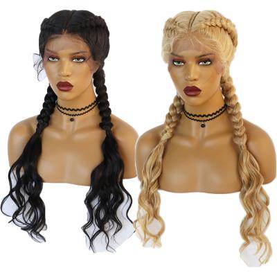 China Wholesale African Micro Lace Front Wig Vendors Braided Braid Wig Cornrow Braided Wigs For Black Women for sale