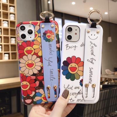 China Anti-drop Smart Phone Case With Lanyard iphone 12 For All Apple Style Couple Cell Phone Case for sale