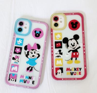 China DIY Mouse Shockproof Design Micky Cell Phone Case For iPhone 12/11 TPU Cartoon Phone Case for sale