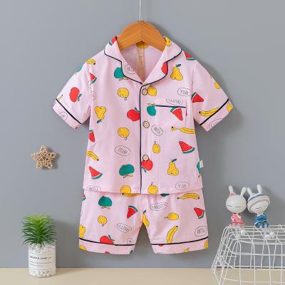 Китай Кнопка рукава краткости плода вверх по Pyjama установила/мягкие pyjamas хлопка для высоты 100cm 110cm продается