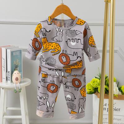 Chine Coton de la taille 95% des pyjamas 140cm de la douille des enfants de l'âge 8 de version de Q long à vendre