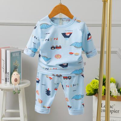 Chine les enfants de taille de 140cm que le pyjama a placé des pyjamas de bande dessinée de ressort de version de Q ont placé le Spandex de 5% à vendre