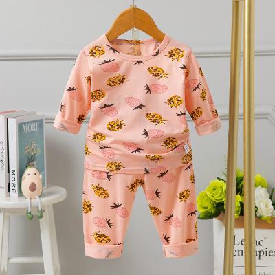 China Hauptkinderpyjama eingestellt/Höhenschleifen der Erdbeerdruck-Pyjamas 90cm für 24months zu verkaufen