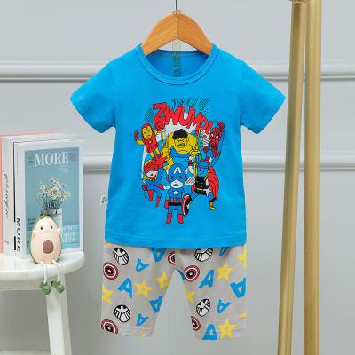 중국 Alliance Kids 면 Air Conditioned 한 벌 Short Sleeves 안락한 Children's Short Pajama Sets 판매용