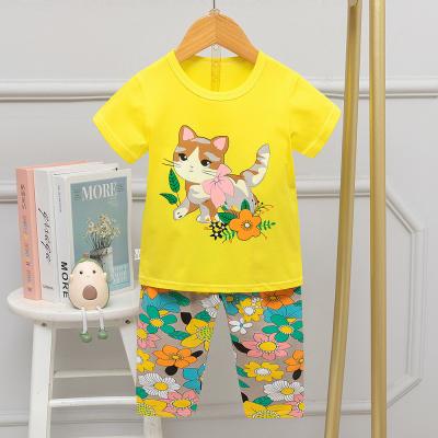 Китай Короткое Sleeved Capris вокруг котенка лета костюма ночи шеи для домашних Pyjamas возраста 12 продается