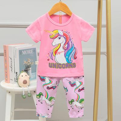 China Los trajes coloridos el dormir de los niños ponen en cortocircuito para envolver la piel suave Unicorn Pajamas lindo amistoso en venta