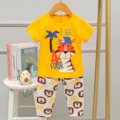 China Sistema respirable del Pj de Lion Kids Sleeping Suits Spring y del estampado de animales del verano en venta