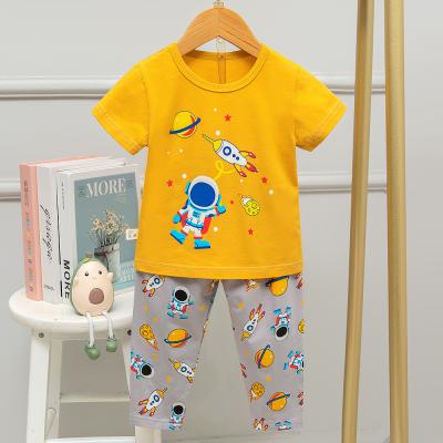 China El astronauta Pattern Kids Sleeping se adapta al sistema corto amistoso del salón de la manga de la piel del verano en venta