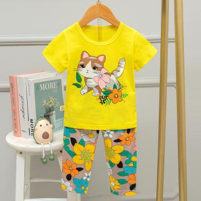 Китай Детей цветка мультфильма костюмов детей лета Pyjamas спать удобные соответствуя продается