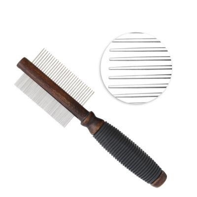 China Factory Wholesale Viable Classic Style Upscale Double Sided Cat Dog Steel Comb Pet Grooming Tool for sale