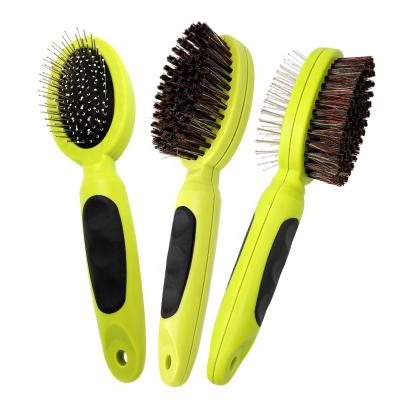 China Viable Factory Wholesale Single Sided Cat Pin Bristle Brush Pet Dog Massage Grooming Comb Double Sided for sale