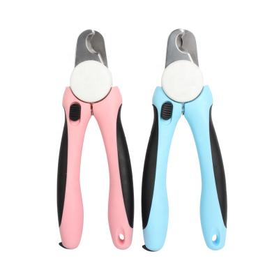 China Factory Viable Wholesale 2 In 1 Pet Nail Cutter Cat Dog Nail Clipper With Folder for sale