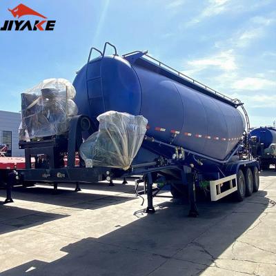 China 40 m3 Good Price 3 Axles 50 Ton 40 m3 Powder Dry Truck Trailer / Flour Trailer / Ash Transport Bulk Cement Semi Fly Animal Feed for sale