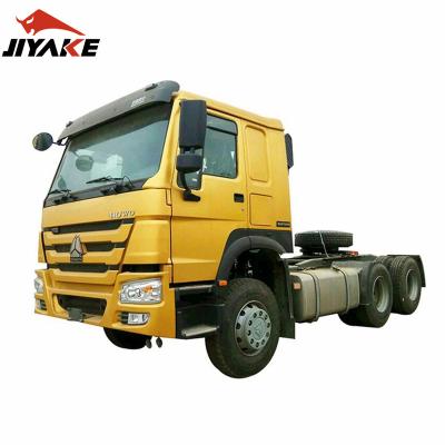 China Used Good Condition HOWO Tractor Truck 10 Tires Trailer Head 6X4 Sinotruk Engine Second Hand Truck Tractor Truck 6800x2490x3668 for sale