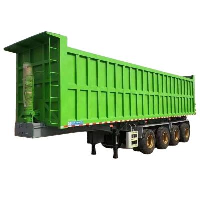 China Low Price 80tons 4 Axle Dump Semi Trailer Tipper Trailer/Dumper/Tipper From Truck Trailer Semi Truck Trailer Manufacturer for sale