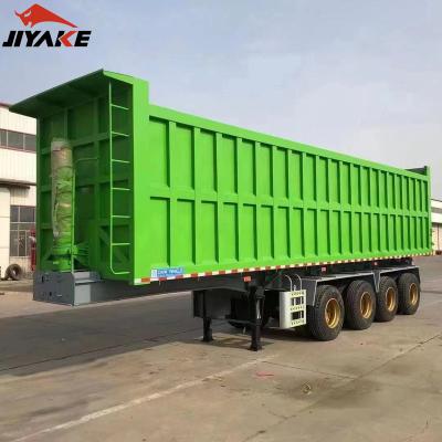 China Truck Trailer 3 Axle 4 Axle Tipper Semi Trailer 60 Ton Grain Transport Dump Semi Trailer Cargo Dumper Truck For Sale for sale