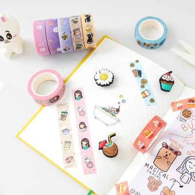 China Chinese factory gold logo printing washi tape waterproof for sale