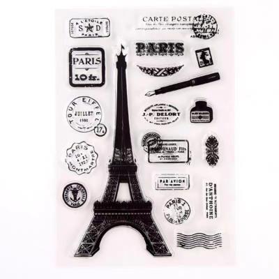 China Various Reusable Crafting Patterns DIY Creative Expressions Clear Stamps Acrylic Silicone Clear Stamp Block for sale