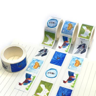 China Waterproof Custom Paper Crafts Design Your Own Washi Stamp Tape for sale