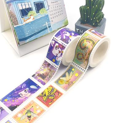 China New Waterproof Custom Designed Custom Washi Stamp Foil Tape Printing for sale