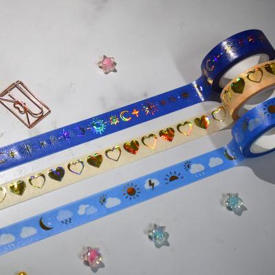 China Factory wholesale stationery 3D free sample waterproof design CIA raised aluminum washi tape with manufacturer price for sale