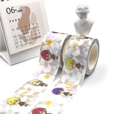 China Excellent waterproof custom mini cetak glitter washi tape for you for sale