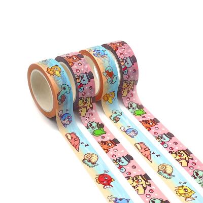 China Waterproof very nice custom printed colorful logo for making printing washi tape manufactured in china for sale