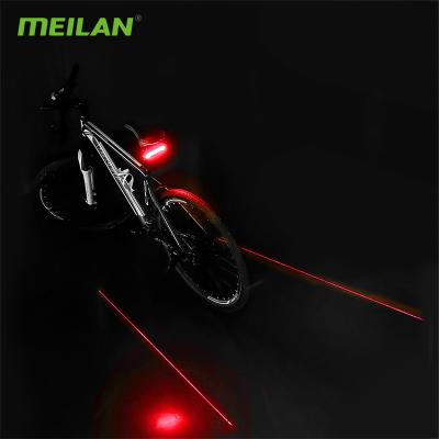 China Meilan X5 Wireless Remote Control Bicycle Streamline Safety Light Rear Lamp Wireless Auto Brake Signal Lamp Wireless Remote Control Warning Lamp with LED Turn Signals for sale