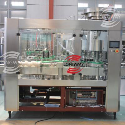 China 100% Beverage Factory For Sale Mango Juice Washing Filling Capping Machine For Glass Bottle With Twist Off Cap for sale