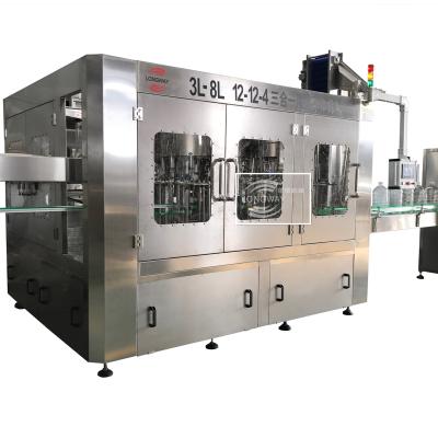 China Plant 3-8 Liter Drinking Water Filling Machine With Automatic Control System Tribloc Type for sale