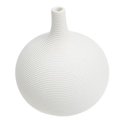 China Modern Manual Round Pot Dining Room Tabletop Artist Ceramic Maker Flower Vase for sale