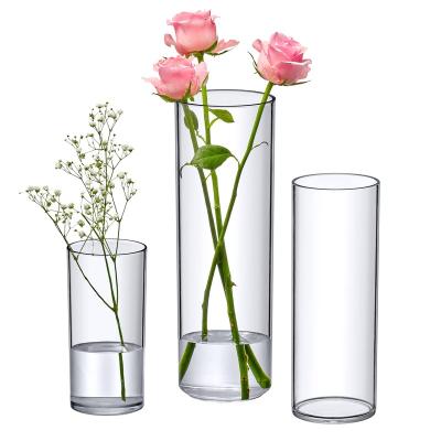 China Wholesale Modern Classic Large Multi Cylinder Flower Cylinder Factory Floor Vases Acrylic Floor Vase for sale