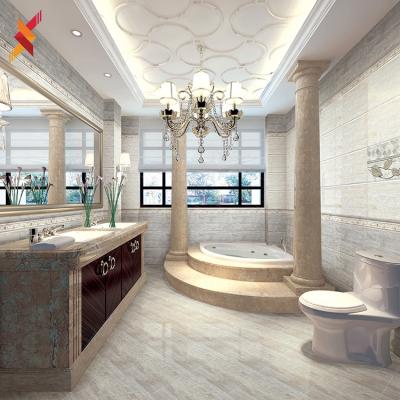 China Modern Cheap Price In Bangladesh Glazed Porcelain Floor Tiles Size 30x60cm Ceramic Bathroom Wall Tiles for sale