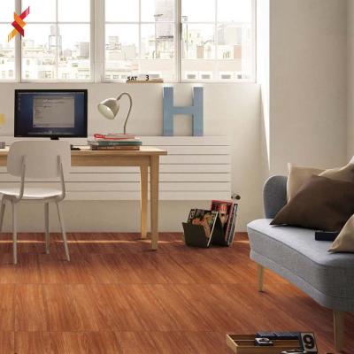 China Non Slip Timber Color Look Indoor Brown Wood Finish Ceramic Floor Tiles Price List In Philippines for sale