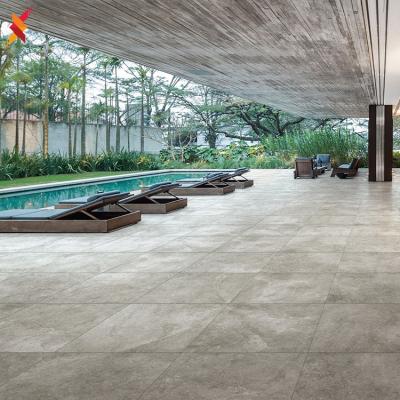 China Standard Size 600x600 Tiles Non Slip Rustic Outdoor Cement Matte Ceramic Floor Tiles for sale