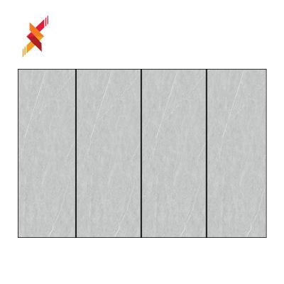 China Modern Simple Face Massa 800x2600mm Gray Polished Exterior Agglomerated Stone for sale