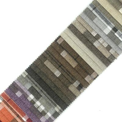 China Breathable lightweight brown low moq tape coated yarn dyed 100% polyester furniture cover fabric for sale