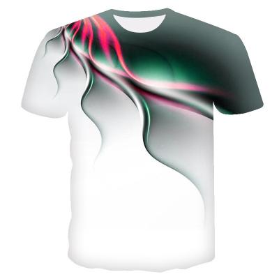 China Custom Big Printing Anti-wrinkle Men's 3D Printed Plus Size T-Shirt for sale