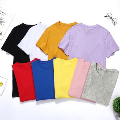 China Custom Printing Anti-Wrinkle Men Women High Quality T-shirt Plain White Casual T-shirts OEM Tee Custom Printing Men's T-shirt for sale