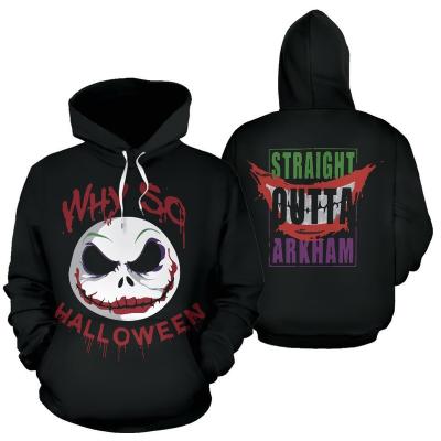 China Custom ODM Sublimation Mens 3d Hoodies OEM Halloween Hoodies Halloween Printing Anti Shrink 3d Sweatshirts Printing Cosplay Anime Hoodie Apparel for sale