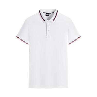 China Anti-Wrinkle Polyester Cotton T-shirts Plain Mens Polo T-Shirts With Custom Logo Printed Mens Polo Shirt for sale